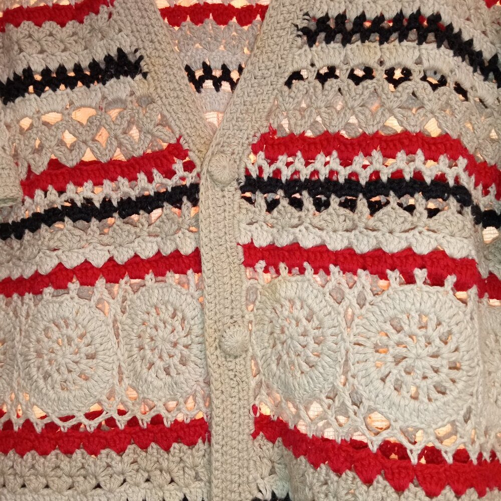 Women's crocheted sweater - Picture 3 of 6